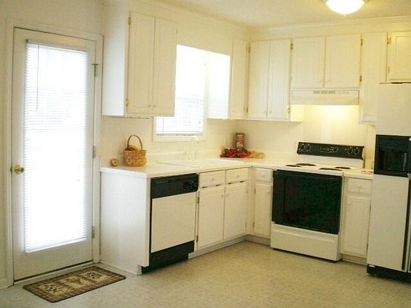 Clean white cabinets