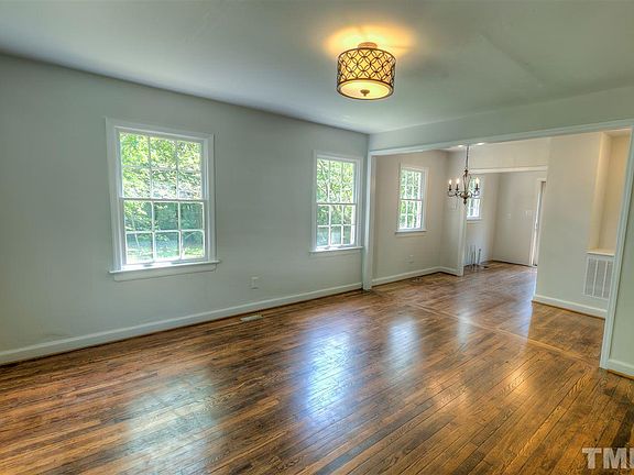 Living room and dining nook.