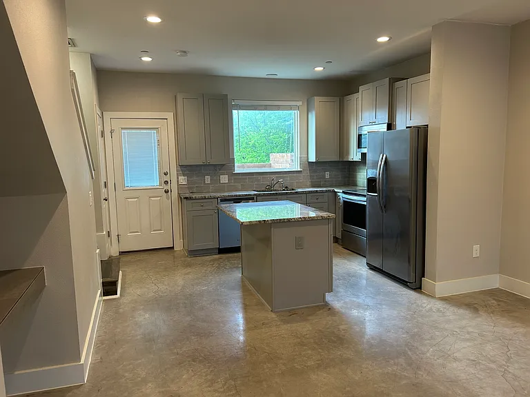 Looking at the Kitchen from the front door