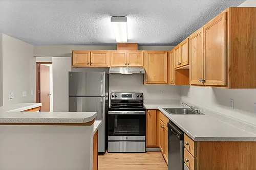 Floor plan Two Bedroom One Bath Standard