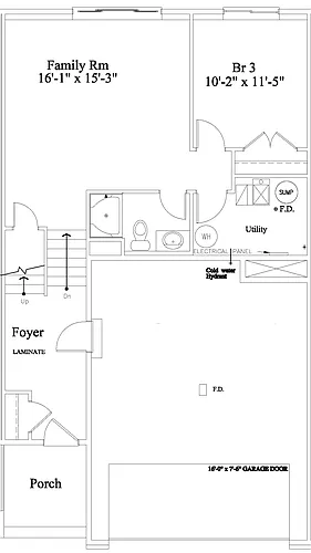 Floor plan 3 Bed 3 Bath