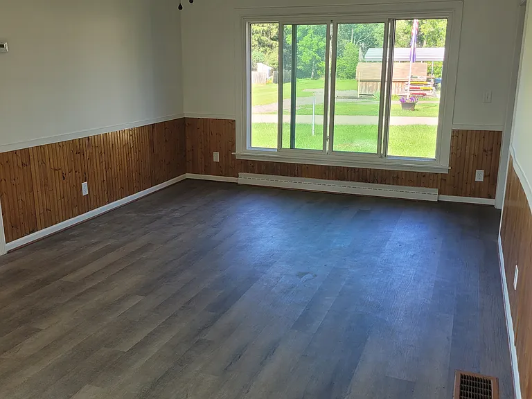 Living room looking at the front yard