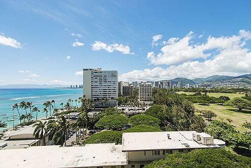 Ocean and downtown Waikiki view