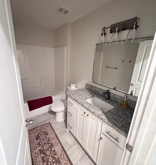 Guest Bath (same color scheme and bath size taken from another home)