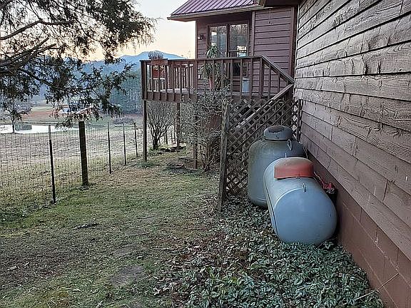 Back yard and wrap around