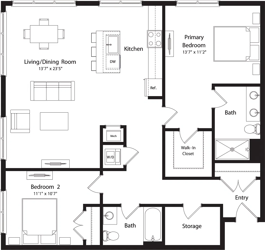 Floor plan B3