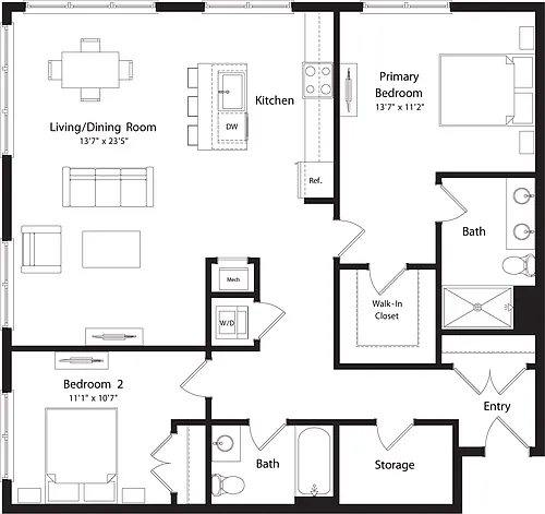 Floor plan B3