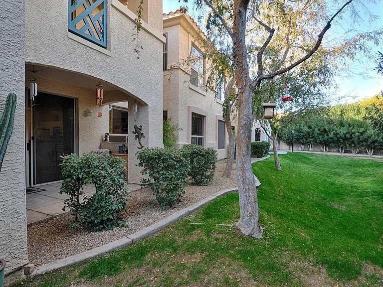 Backyard maintained by the HOA
