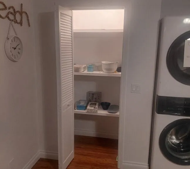 Roomy Food Pantry in Kitchen with assorted like new kitchen essentials