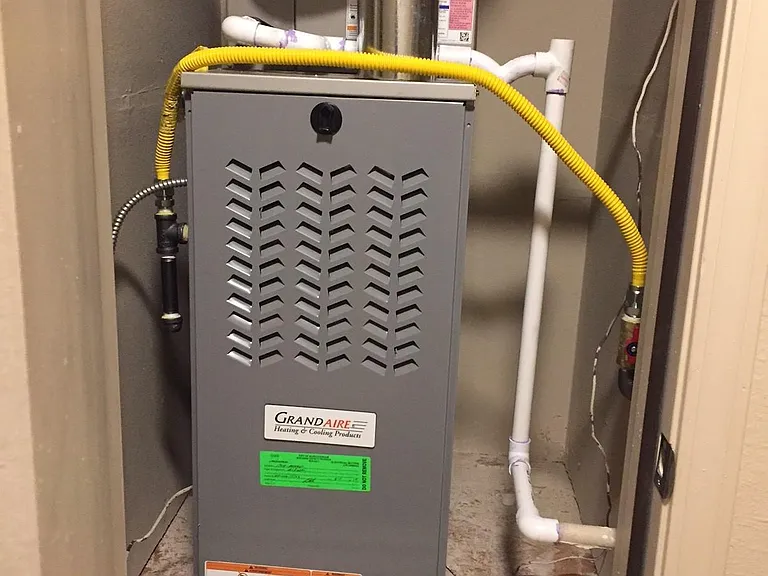 80% efficient gas heat and refrigerated A/C