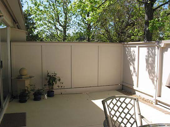 Fenced patio