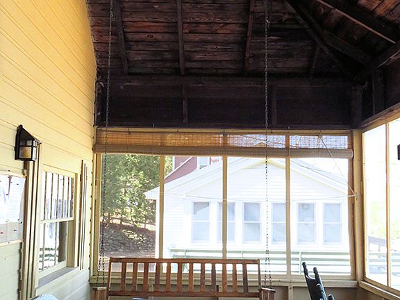 Cathedral ceiling porch