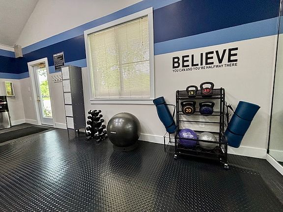 Free Weights and Yoga Area