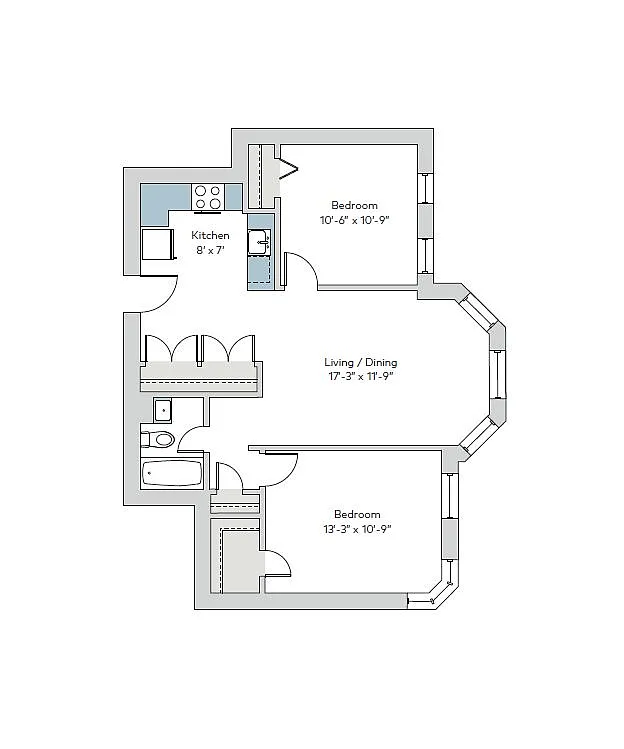 Floor plan mon-2bf