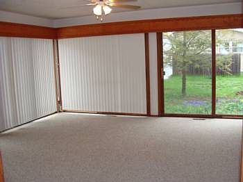 Family room with door out to the deck