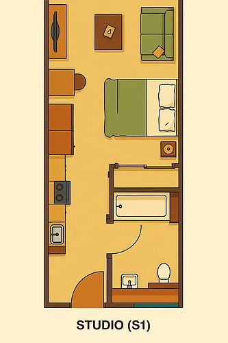 Floor plan Studio