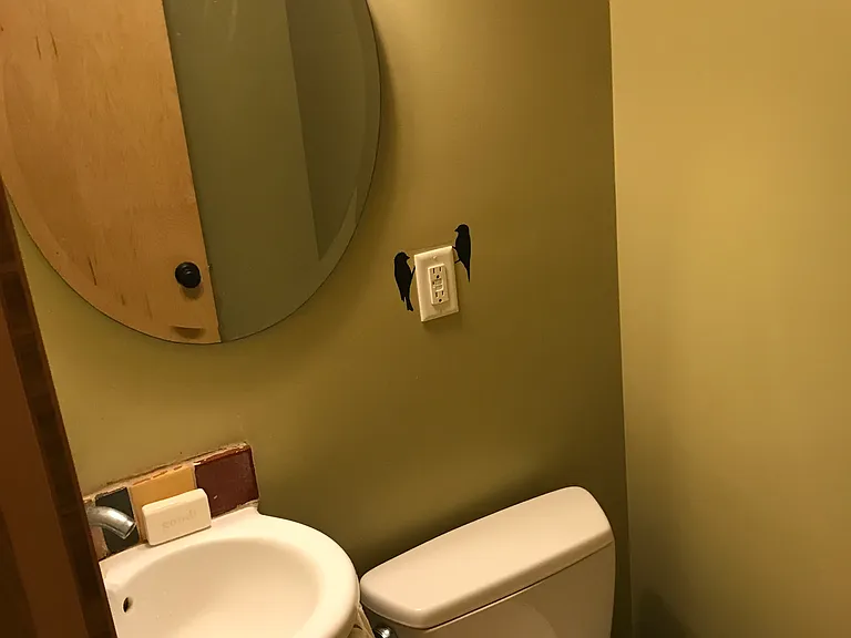 First floor powder room