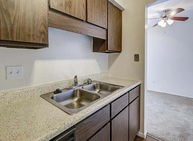 Apartment Kitchen at The Woods of Eagle Creek