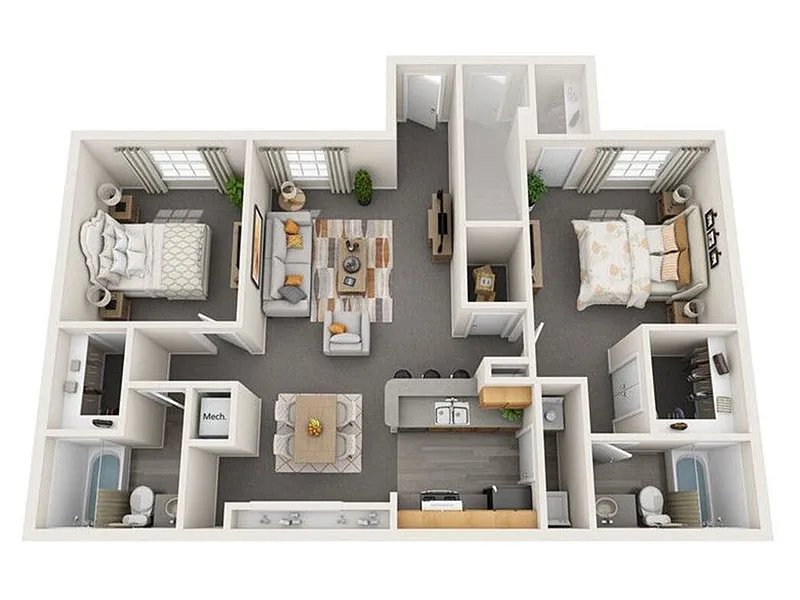 Floor plan 2 BRM