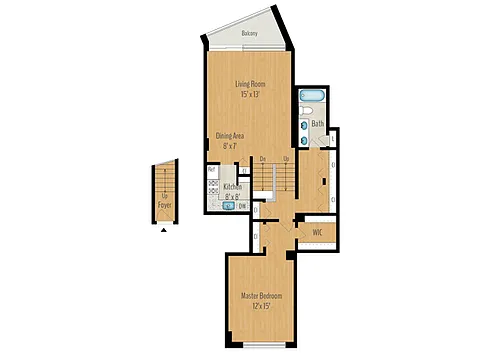 Floor plan 1 Bedrooms