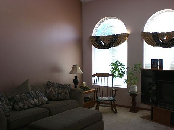 Living room w/skylights