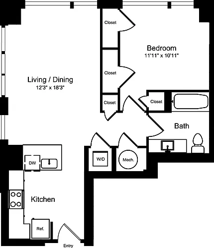 Floor plan 1D1