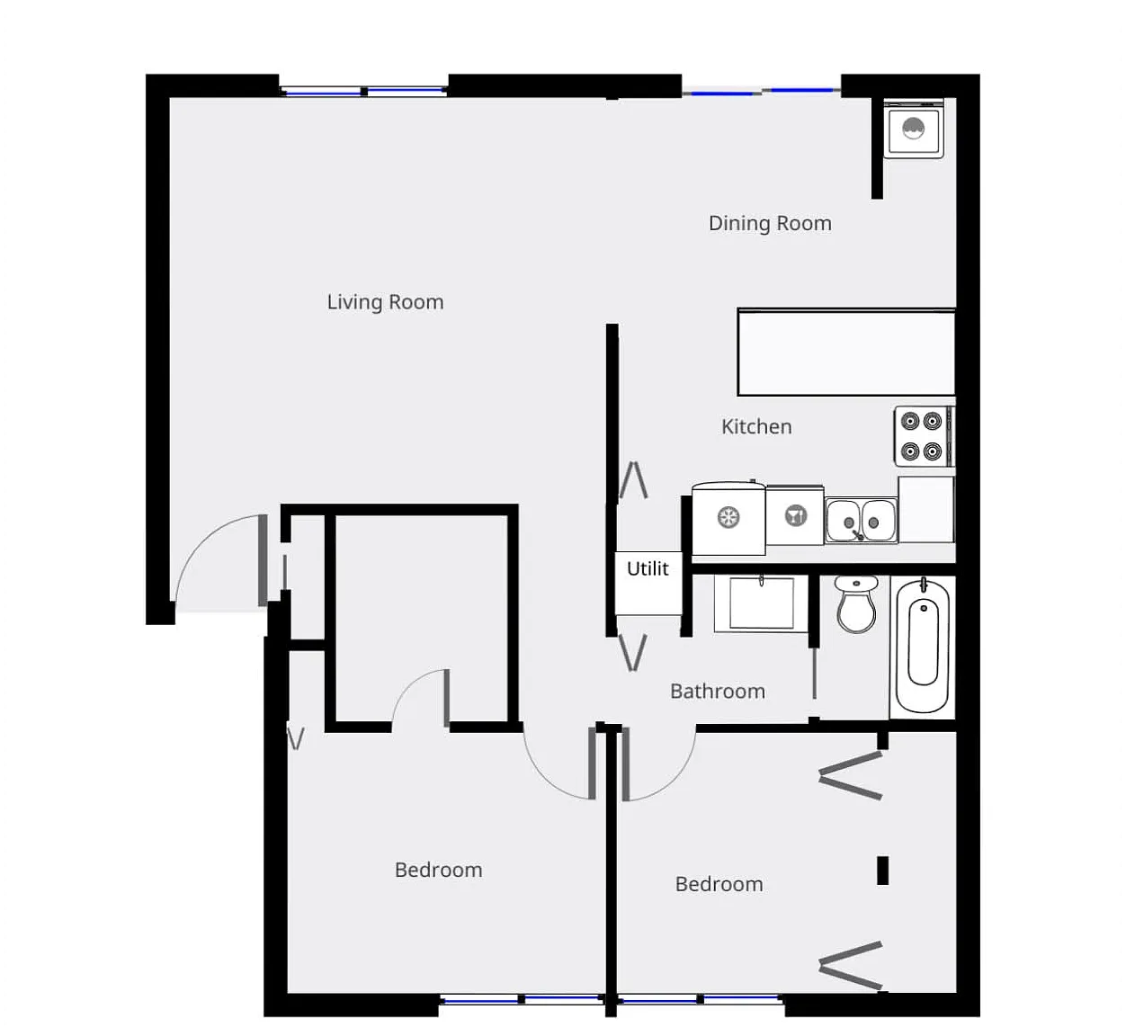 2 bed, 800 sqft, $950 — Photo 2