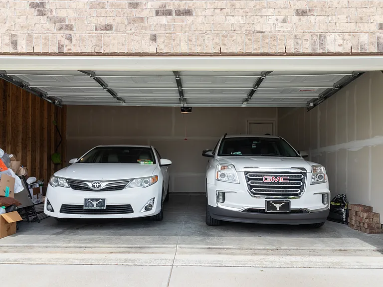 Spacious two car garage