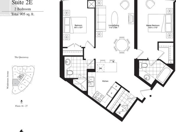 15 Windermere Ave #2411, Toronto, ON M6S 5A2