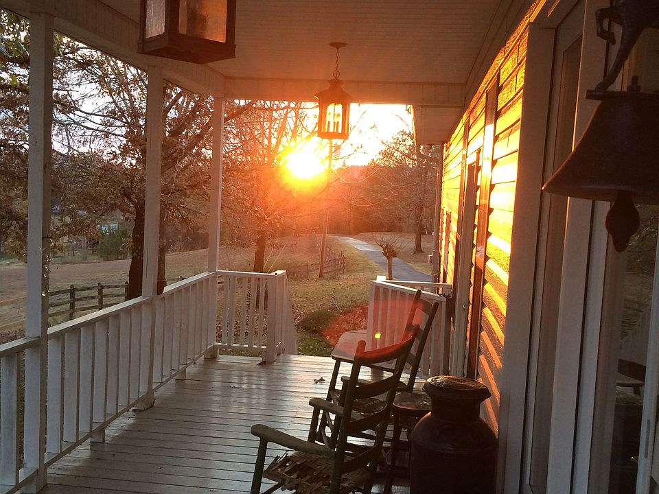 Back porch sunset view
