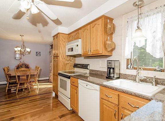 BEAUTIFUL HICKORY FLOORS.