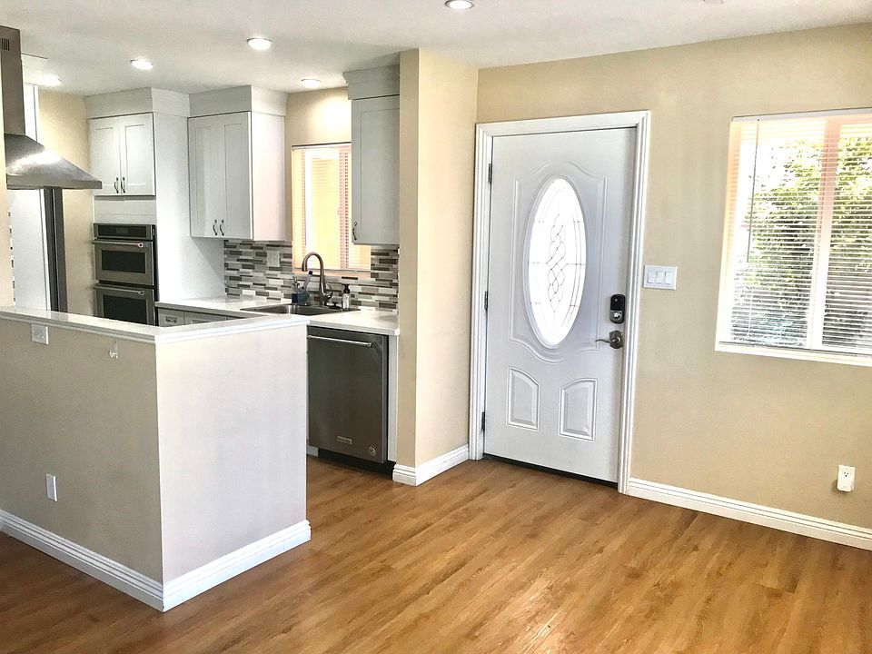 Entrance and kitchen from living room