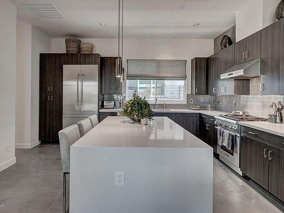 Island and kitchen