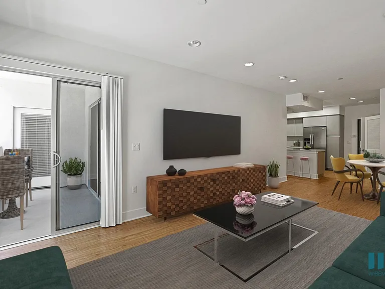 Dining and Living Room Area with Patio