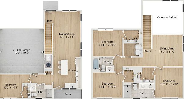 4 Bedroom Single Family Home
with Loft