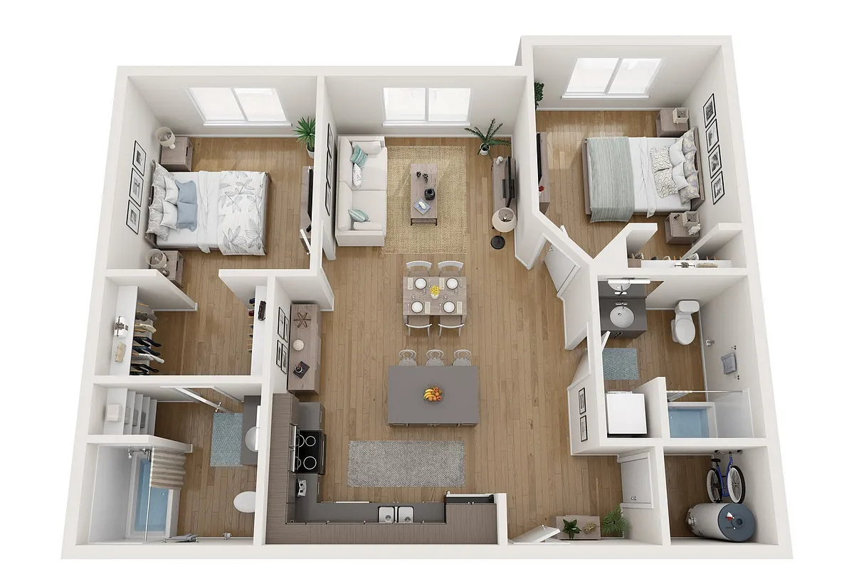 Floor plan Two Bedroom