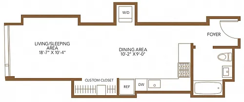 Floor plan Studio