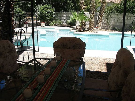 Gazebo view to pool