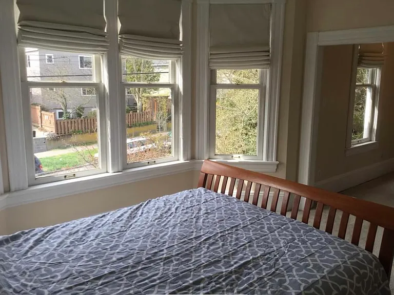 Second floor bedroom with office space