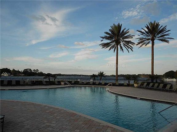 Pool on lake
