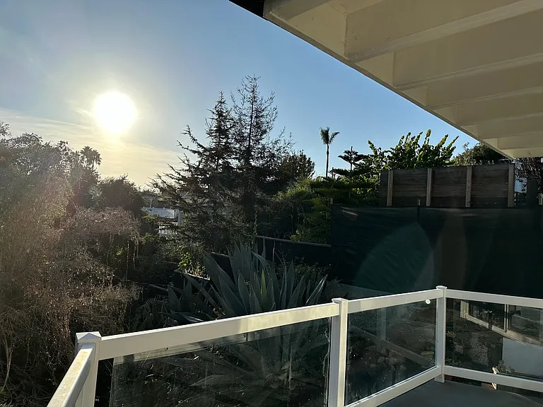 Afternoon view from the balcony