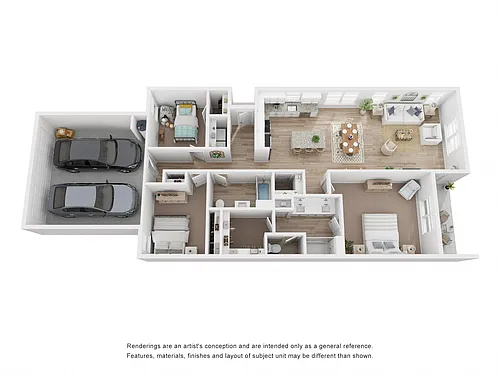 Floor plan Carrollton 3 Bedroom