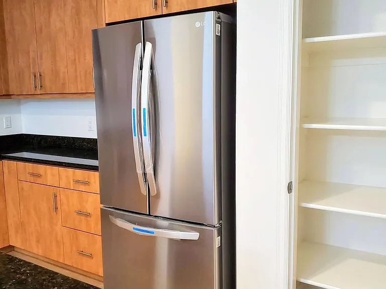 Brand new LG stainless steel refrigerator installed.