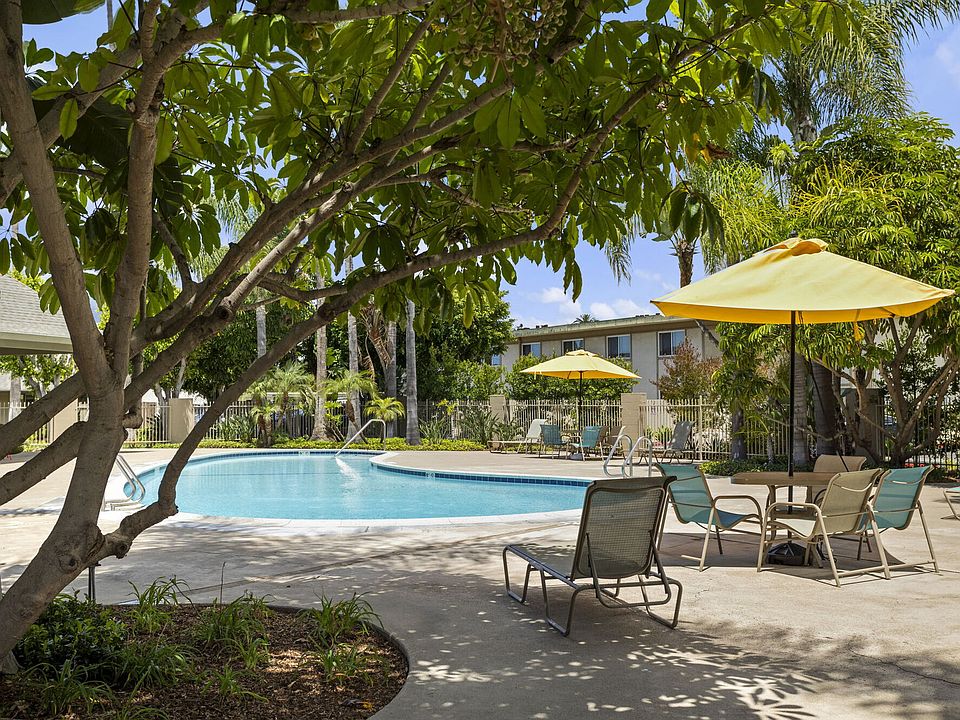 Community pool at Mango Tree Apartments in Santa Ana, CA
