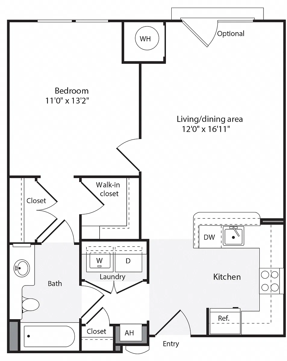Floor plan 1B/1C