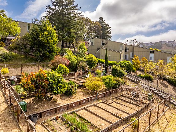 Welcoming community garden for residents to enjoy.