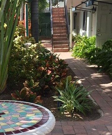 Garden Area looking towards unit
