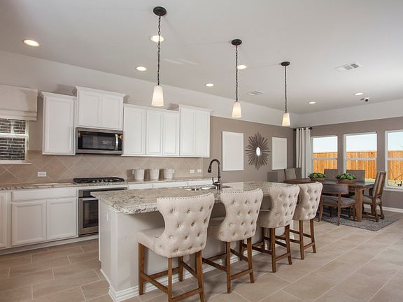 Island kitchen with eat-in bar top model representation