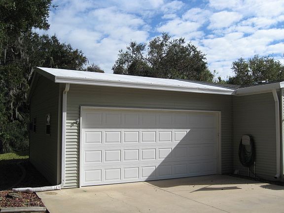 large 2-car garage 