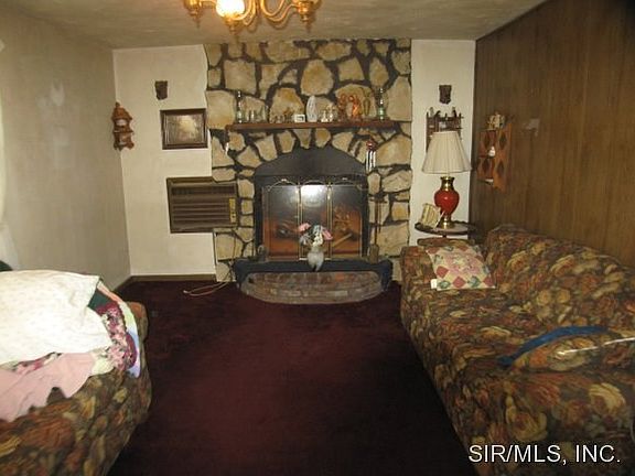 Living Room With Fireplace